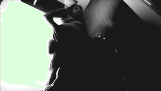 SquisherGirl - Silhouetted Shower, Black & White, Dancing, Shower, Striptease, ManyVids