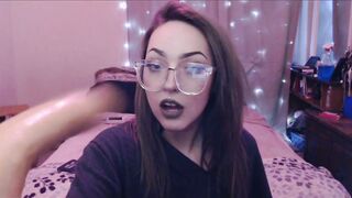 MillieMillz - Geeky Babysitter gets Blackmailed, Blackmail Fantasy, Deepthroat, Dildo Fucking, Taboo, Spit Fetish, ManyVids
